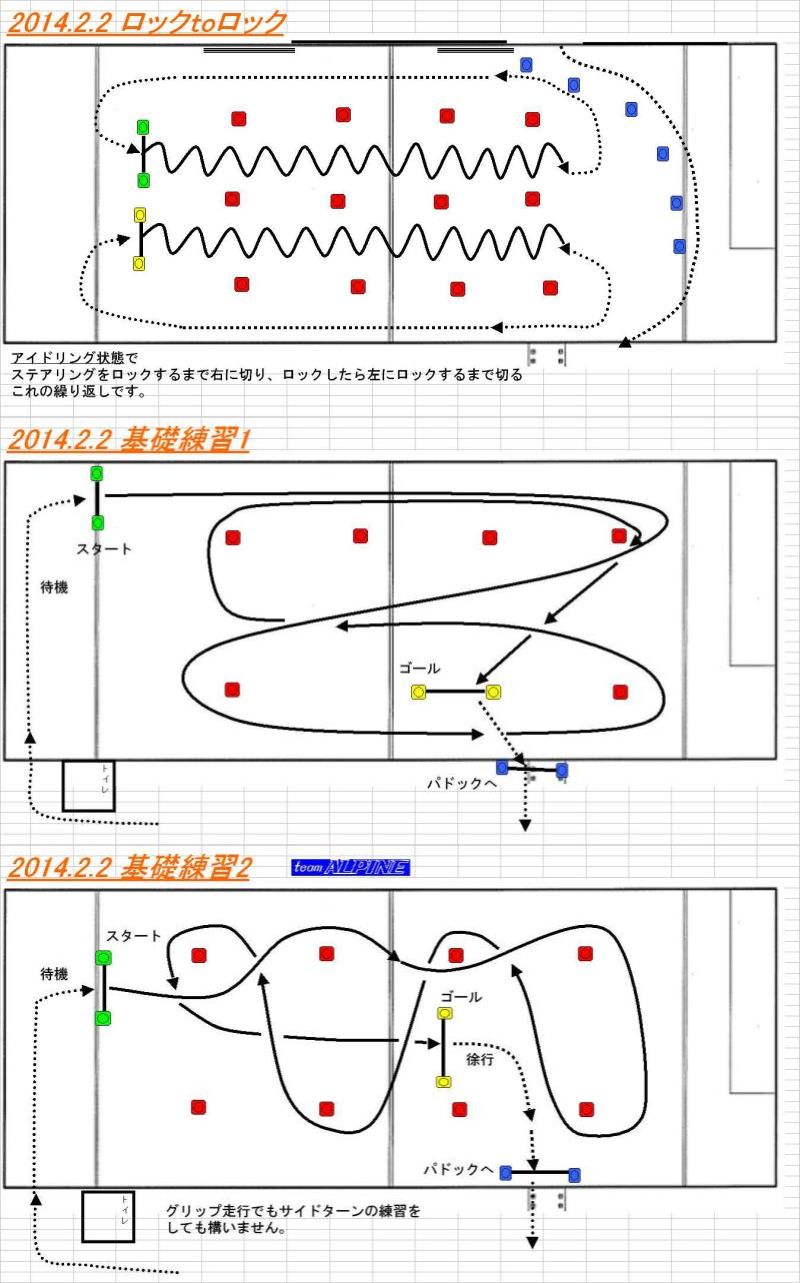 基礎練習のコースをＵＰします
