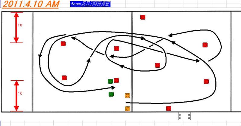 4月10日AMコース　アップします